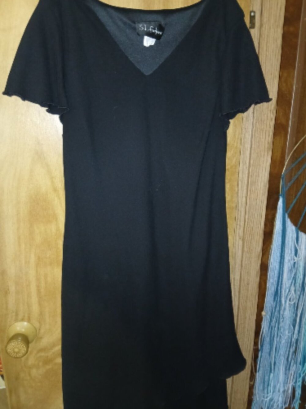 S.L. Fashions Black [Cocktail / Maxi / Cape] Dress - Size 16